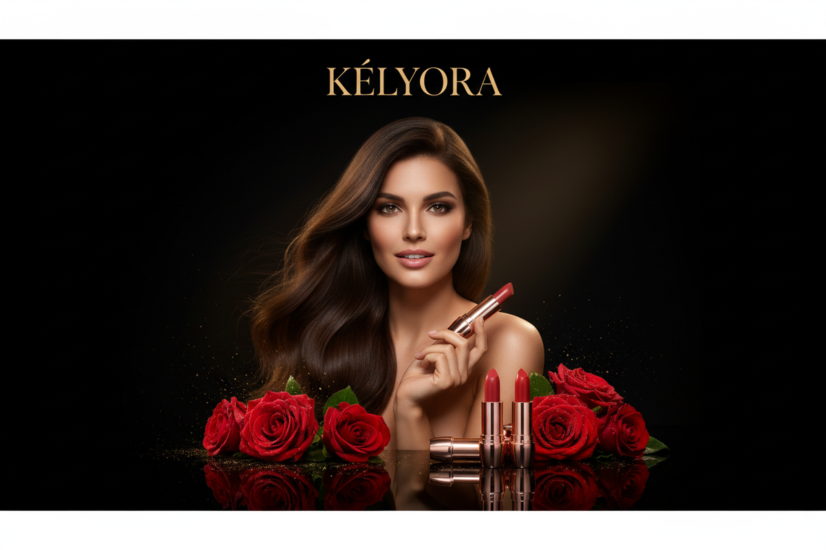 Bannière Kélyora fond noir luxueux