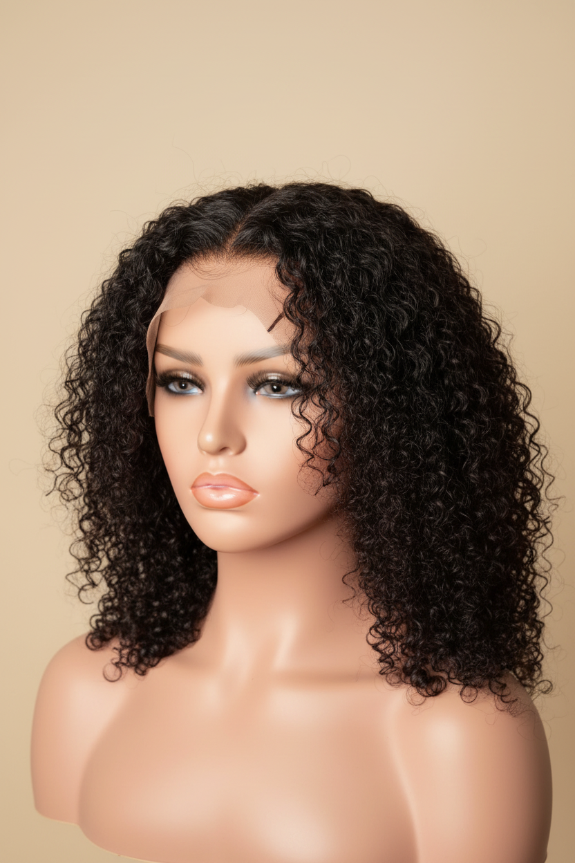 Perruque Deep Curly - Fond Beige
